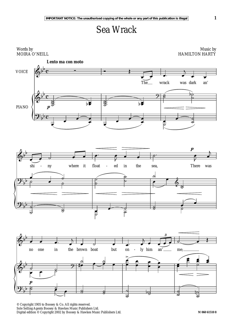 Sea Wrack Sea Wrack Piano, Vocal scores gallery preview page 1
