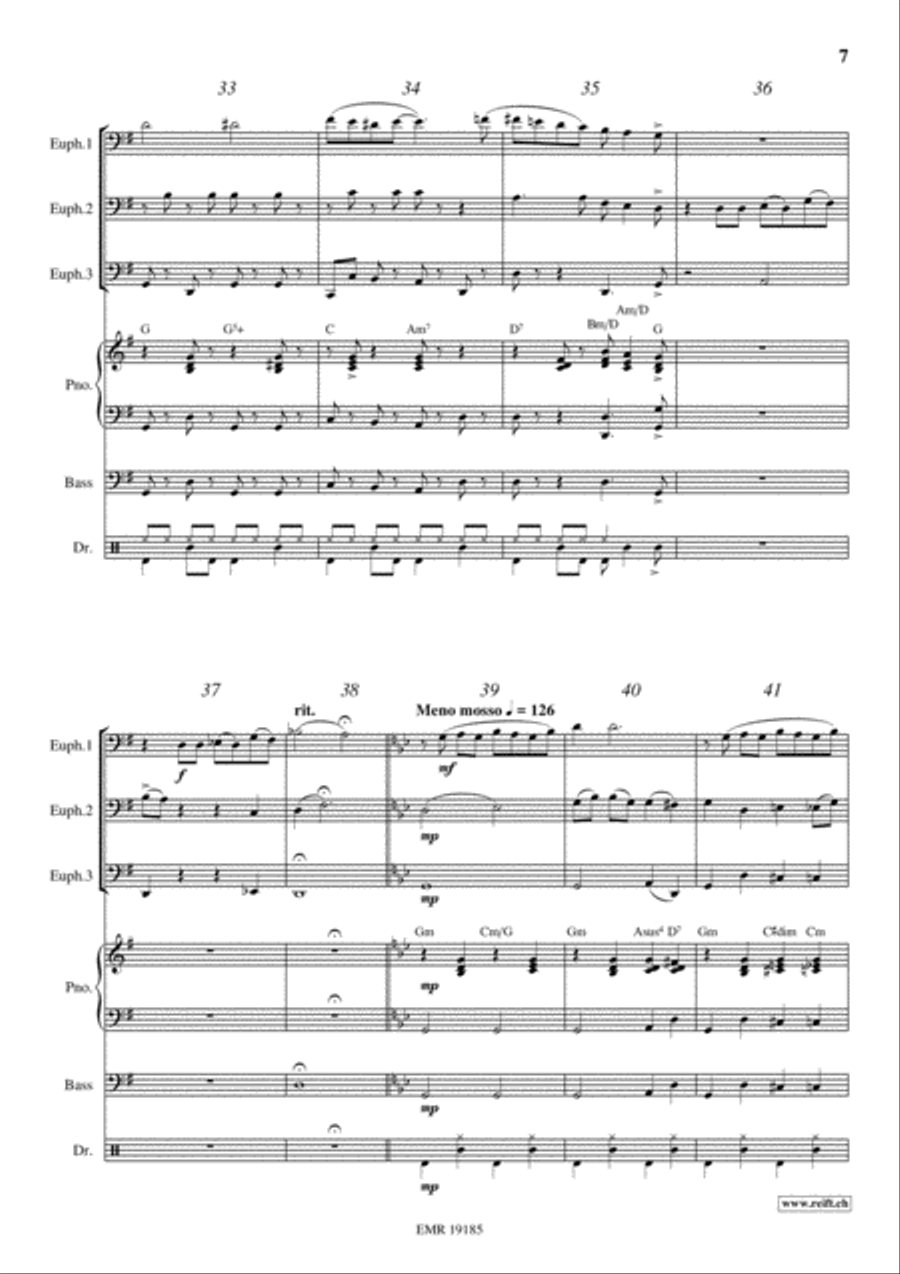 Swanee Euphonium Trio scores gallery preview page 7