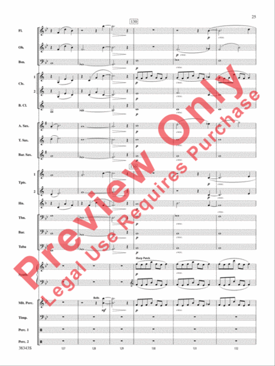Harry Potter and the Deathly Hallows, Part 2, Selections from Concert Band scores gallery preview page 26