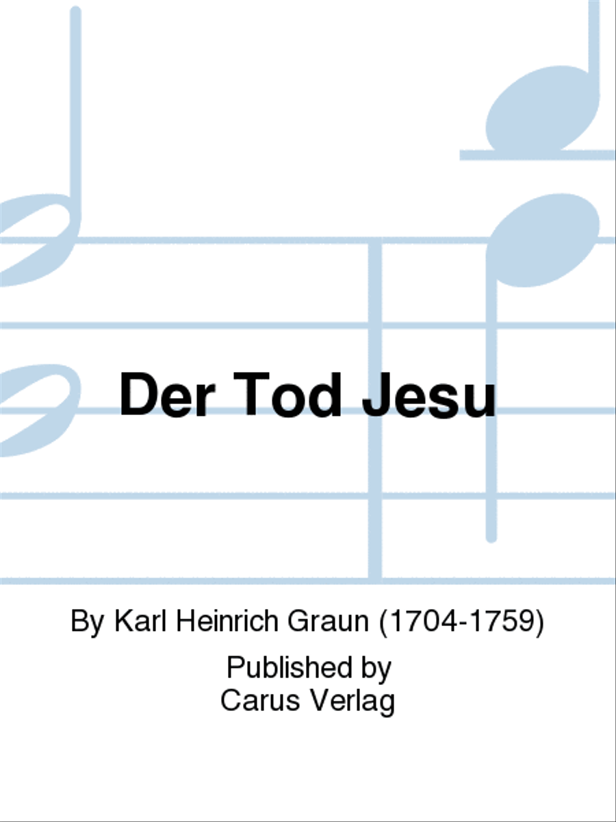 Der Tod Jesu 4-Part scores gallery preview page 1