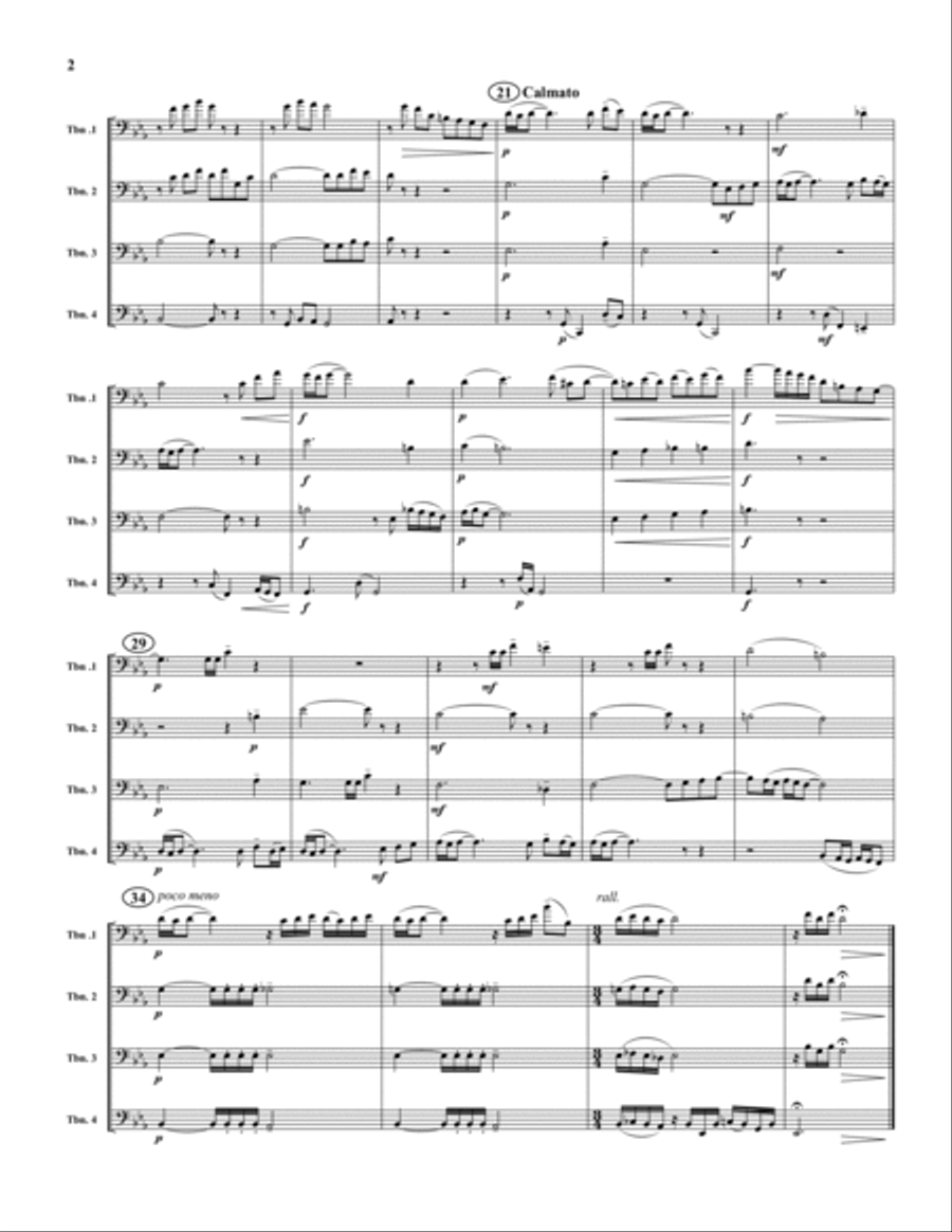 Four Impressions (Suite) Trombone Quartet scores gallery preview page 2
