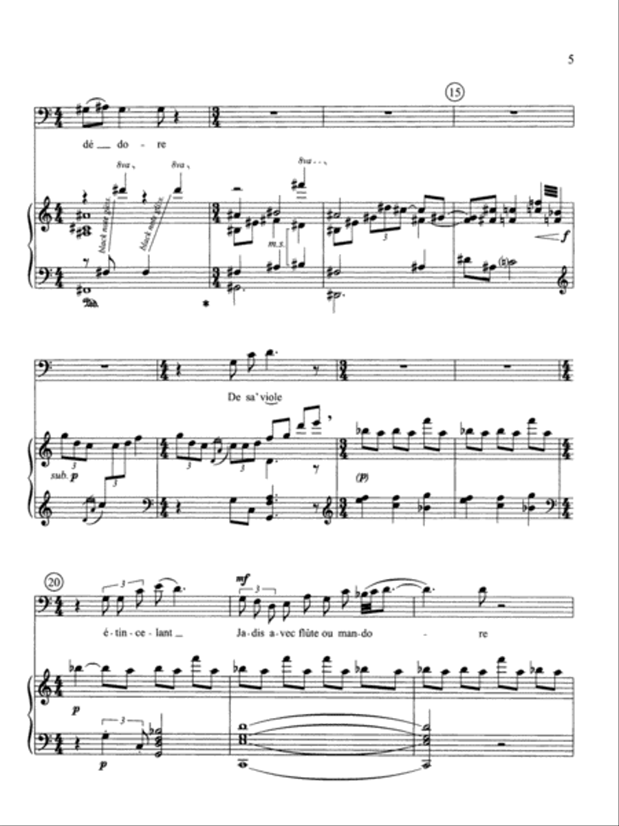 Sainte (Downloadable Piano/Vocal Score) Cello scores gallery preview page 3