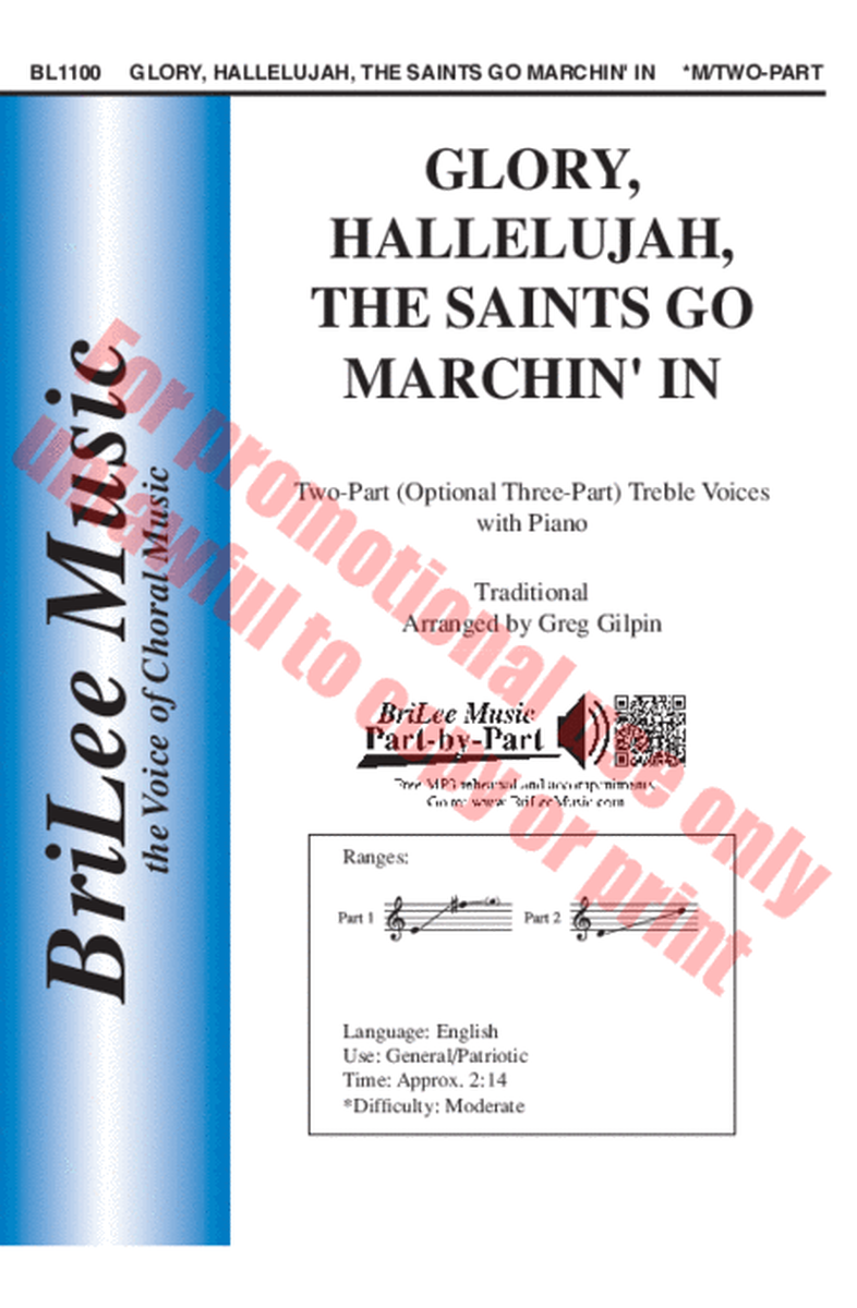 Glory, Hallelujah, the Saints Go Marchin' In image number null