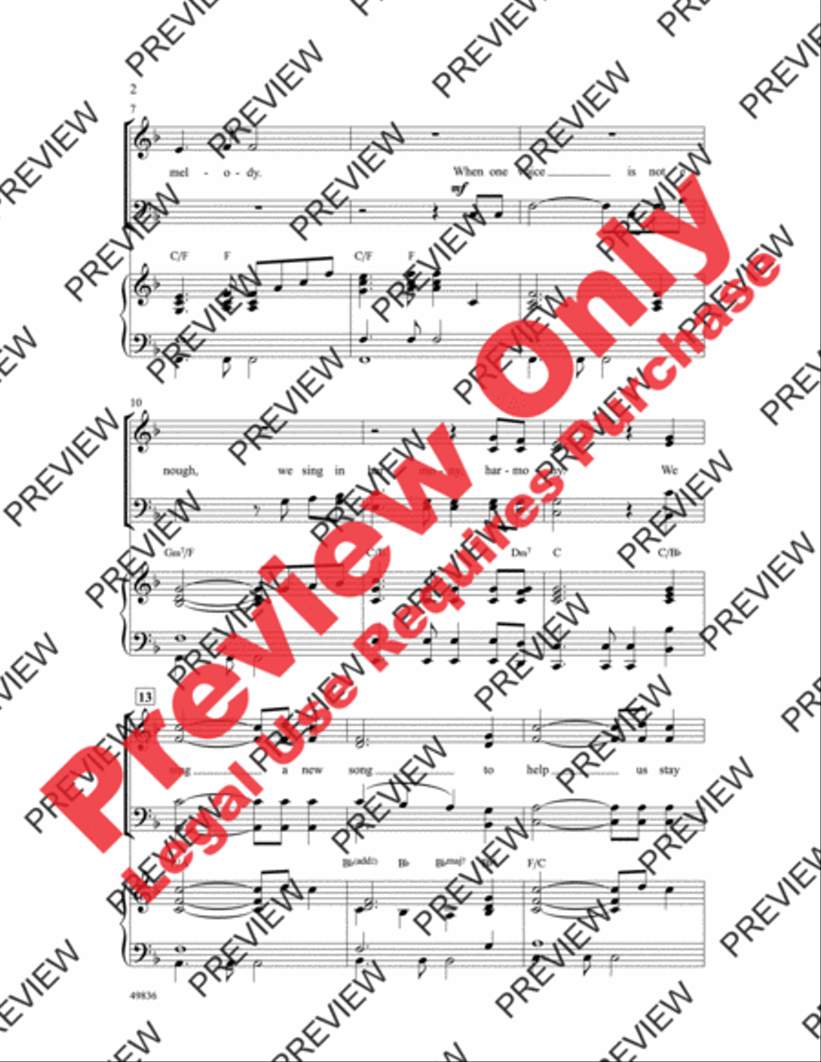 When Words Are Not Enough 4-Part scores gallery preview page 3