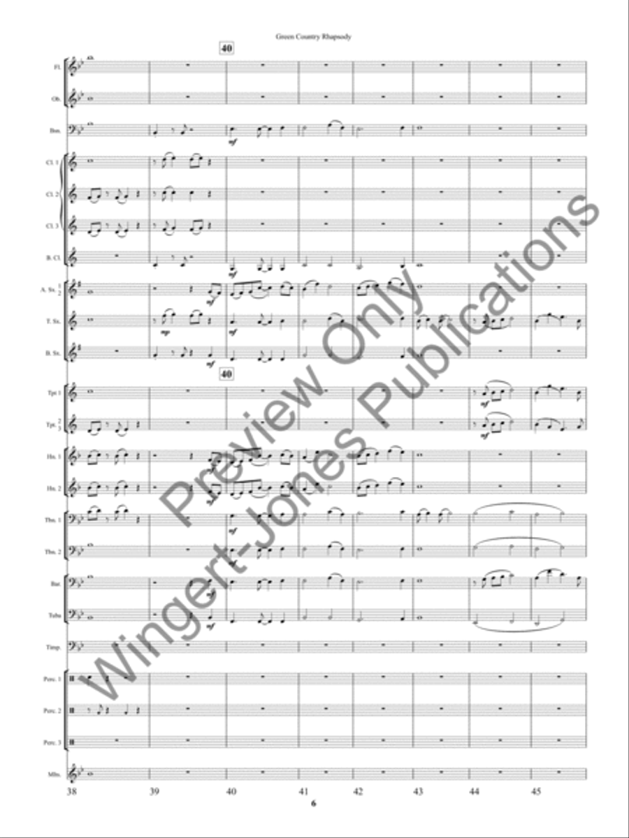 Green County Rhapsody Concert Band scores gallery preview page 9