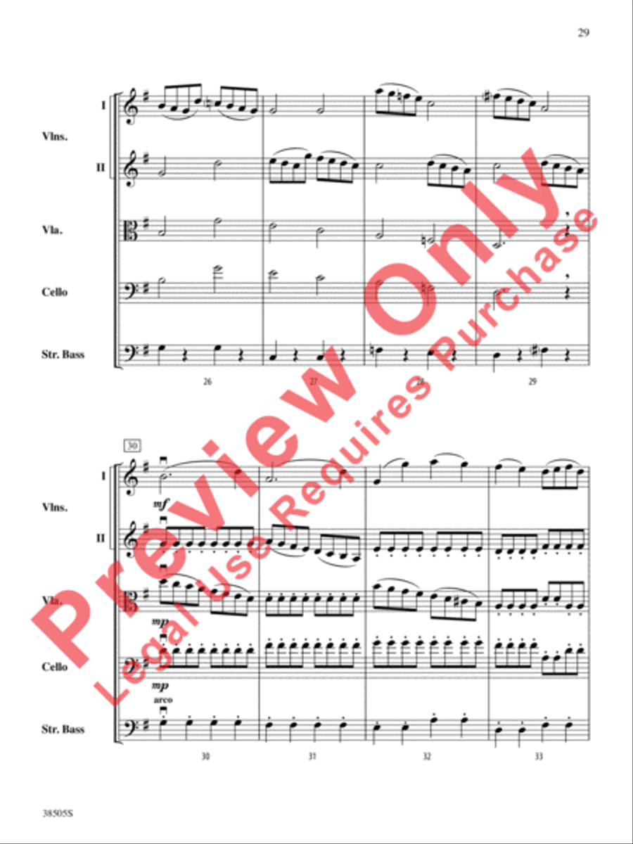 A Wisconsin Tableau String Orchestra scores gallery preview page 30