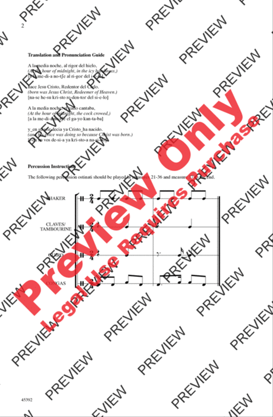 A la Media Noche A la Media Noche 2-Part scores gallery preview page 2