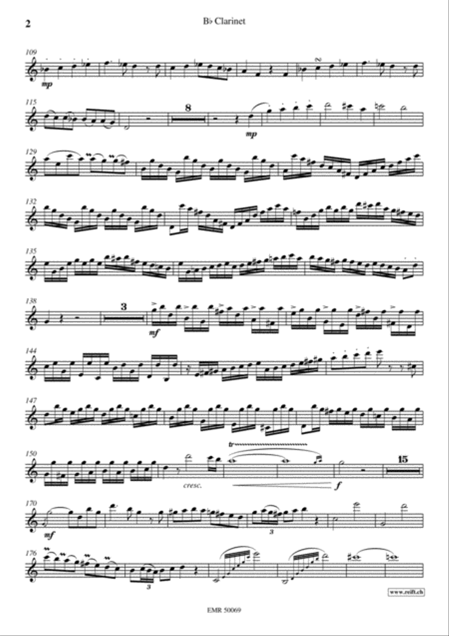 Grand Concerto Clarinet Solo scores gallery preview page 3