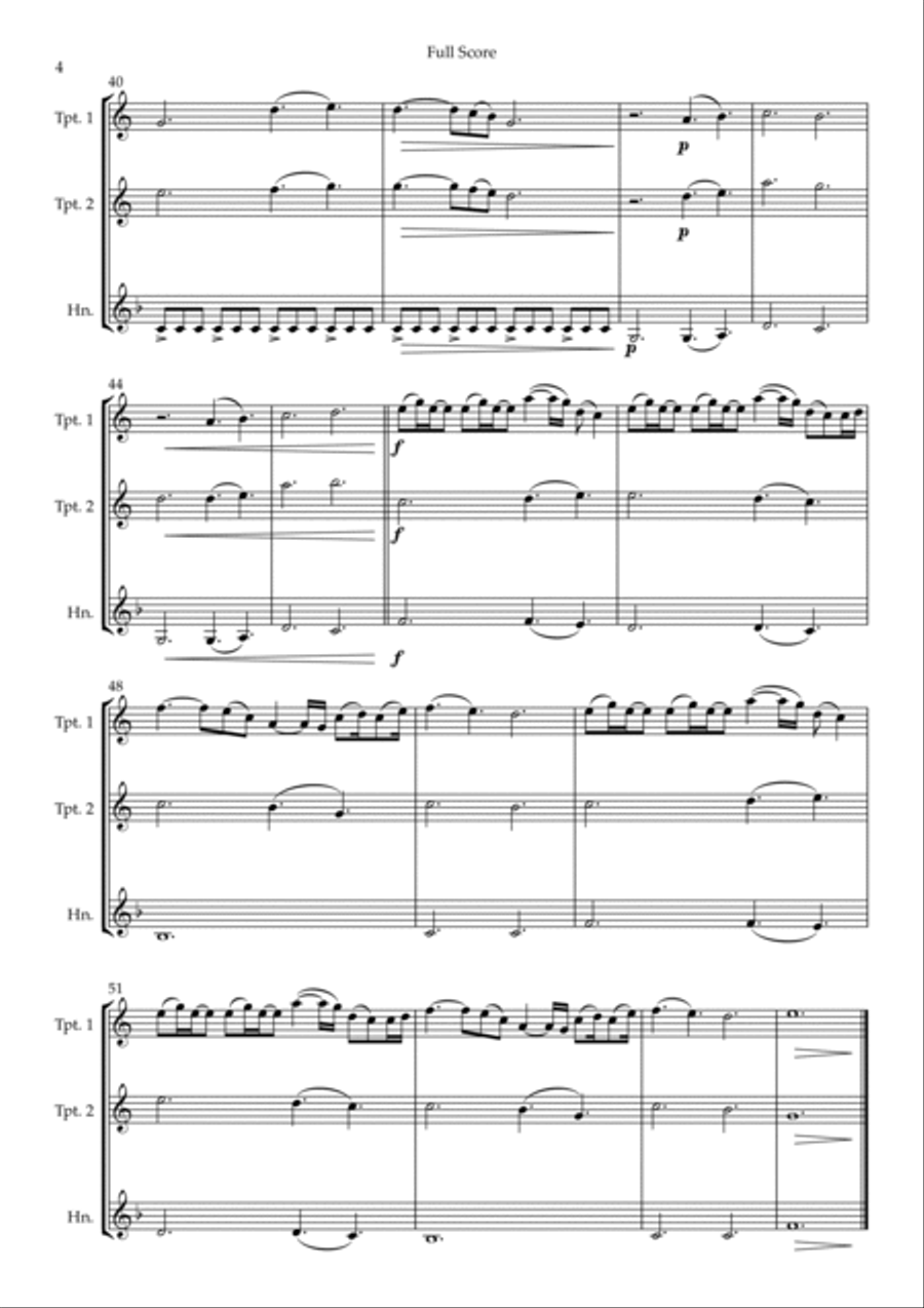A Thousand Years Brass Ensemble scores gallery preview page 4