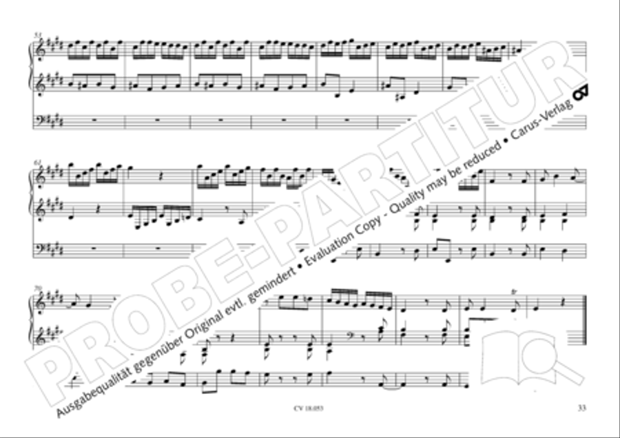 Das Husumer Orgelbuch von 1758 Organ Solo scores gallery preview page 34
