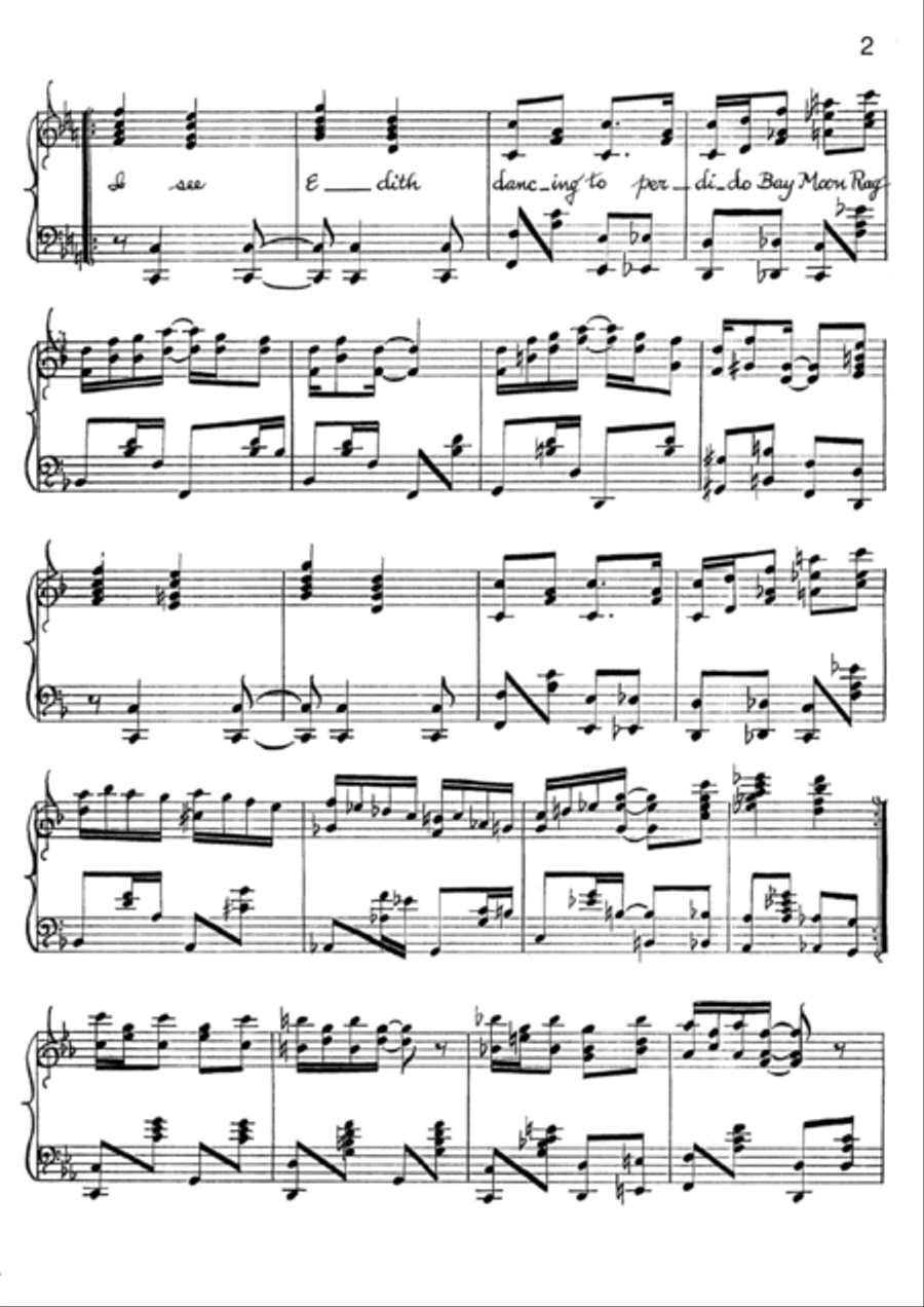 Perdido Bay Moon Rag Piano Solo scores gallery preview page 2