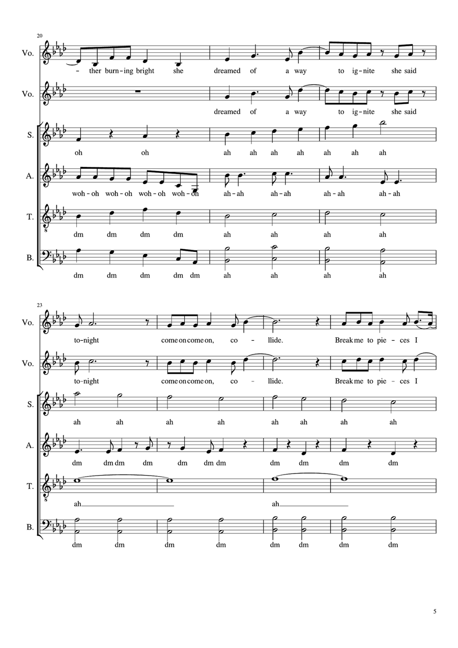 Cassiopeia Cassiopeia 4-Part scores gallery preview page 5