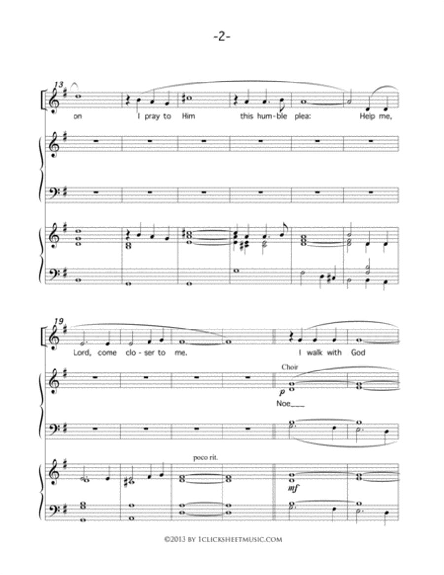 I Walk With God Conductor Score scores gallery preview page 2
