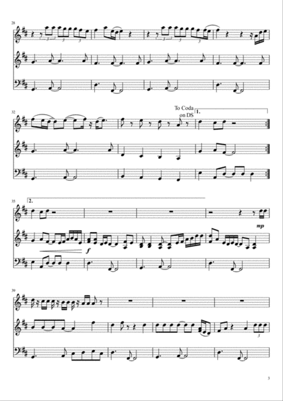 Thinking Out Loud Thinking Out Loud String Duet scores gallery preview page 3