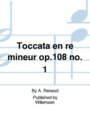 Book cover for Toccata en re mineur op.108 no. 1