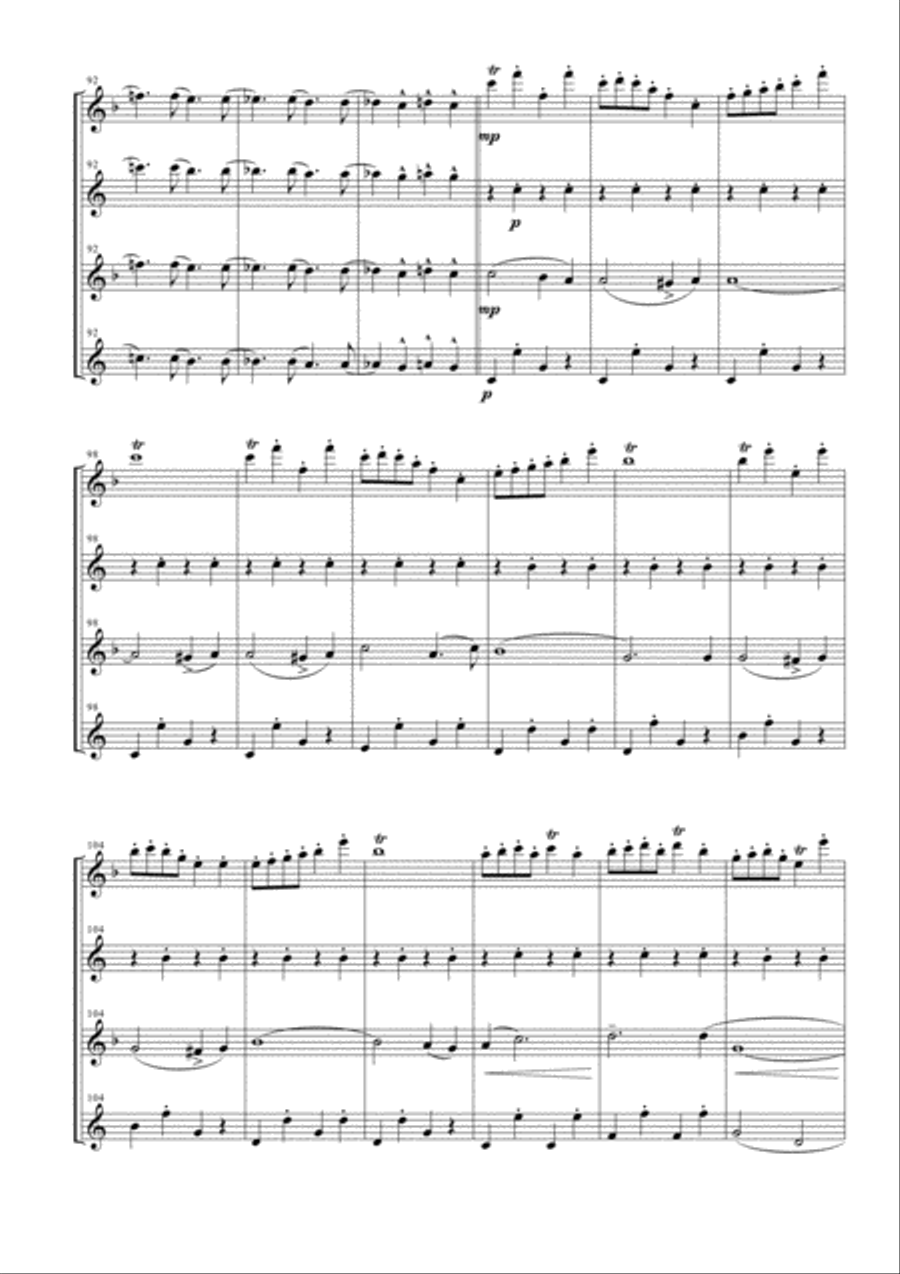 The Stars and Stripes Forever for Saxophone Quartet Saxophone Quartet scores gallery preview page 6