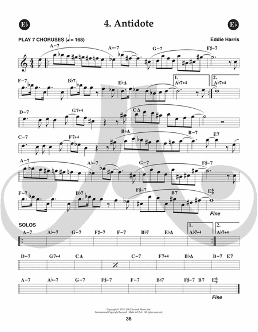 Volume 127 - Eddie Harris - Listen Here Voice scores gallery preview page 8