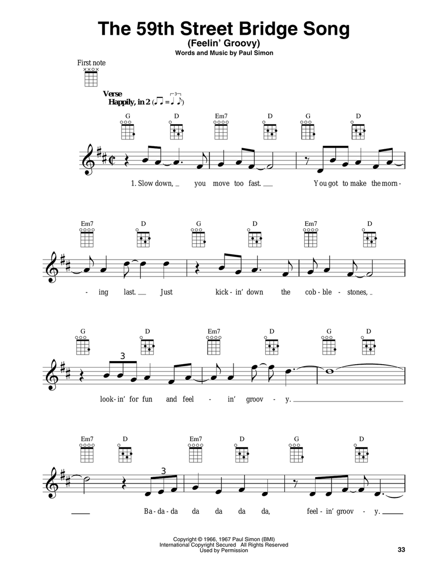 The 59th Street Bridge Song (Feelin' Groovy)