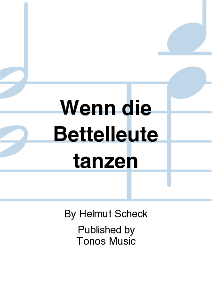 Wenn die Bettelleute tanzen 4-Part scores gallery preview page 1