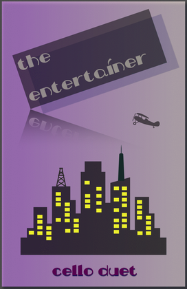 Book cover for The Entertainer by Scott Joplin, Cello Duet