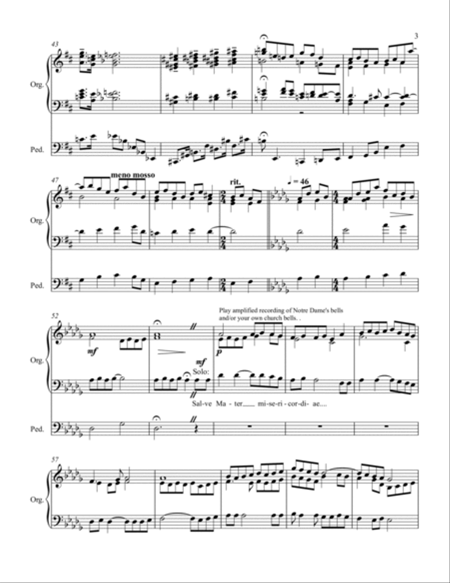 La joie des Cloches Organ Solo scores gallery preview page 3