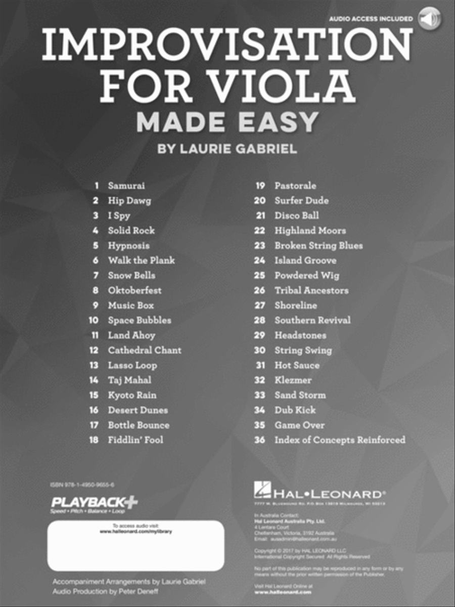 Improvisation for Viola Made Easy Viola Solo scores gallery preview page 2