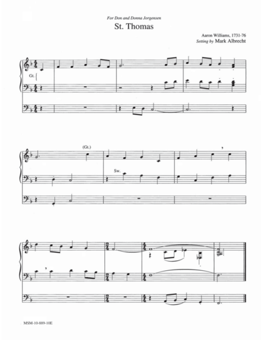 St. Thomas St. Thomas Organ scores gallery preview page 1