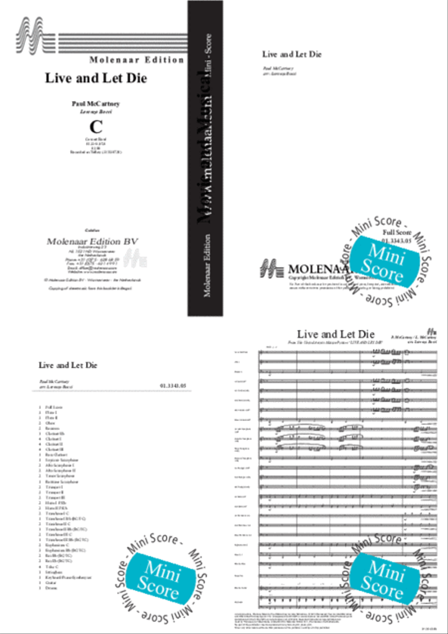 Live and let Die Concert Band scores gallery preview page 2