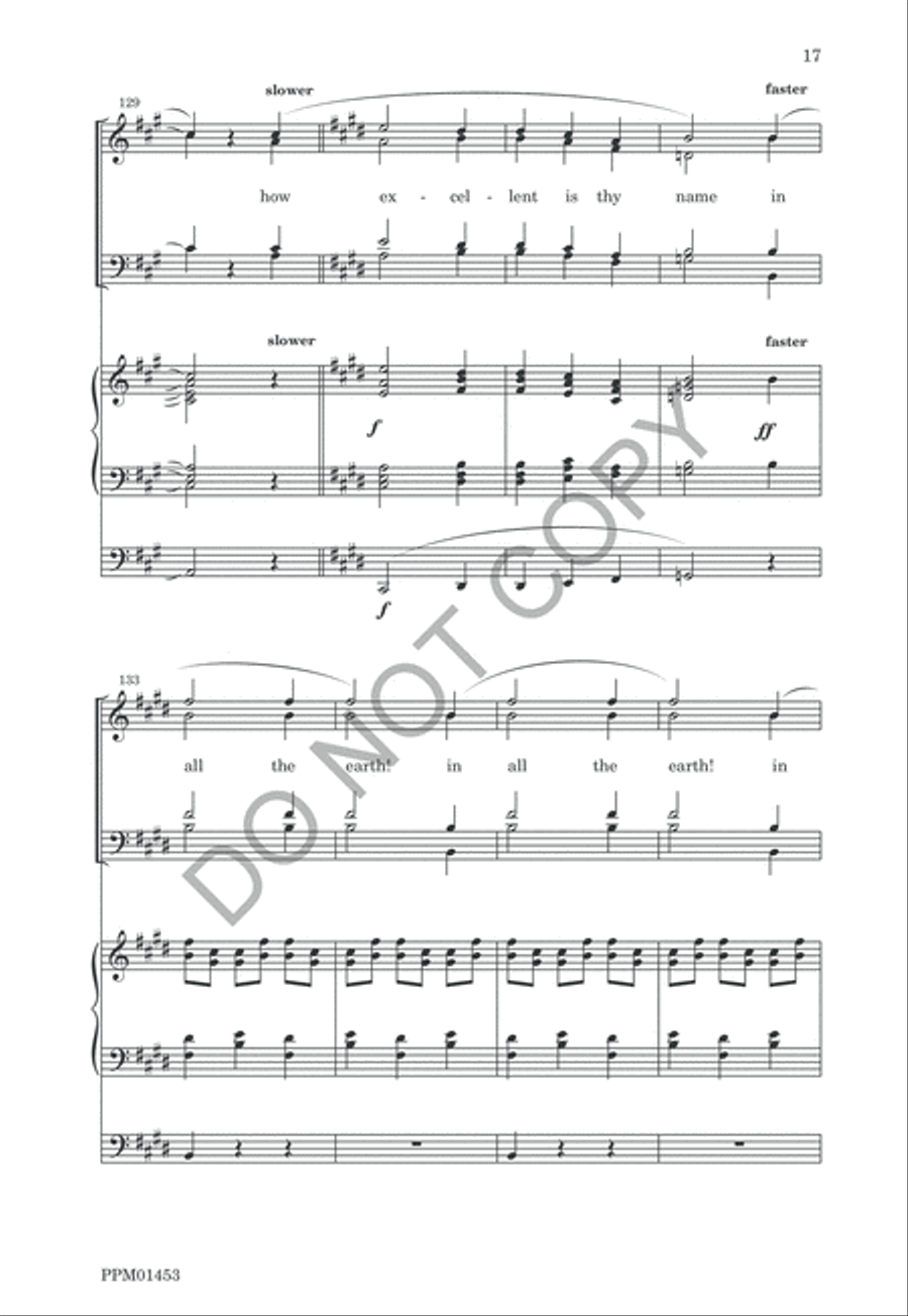 Psalm VIII 4-Part scores gallery preview page 20