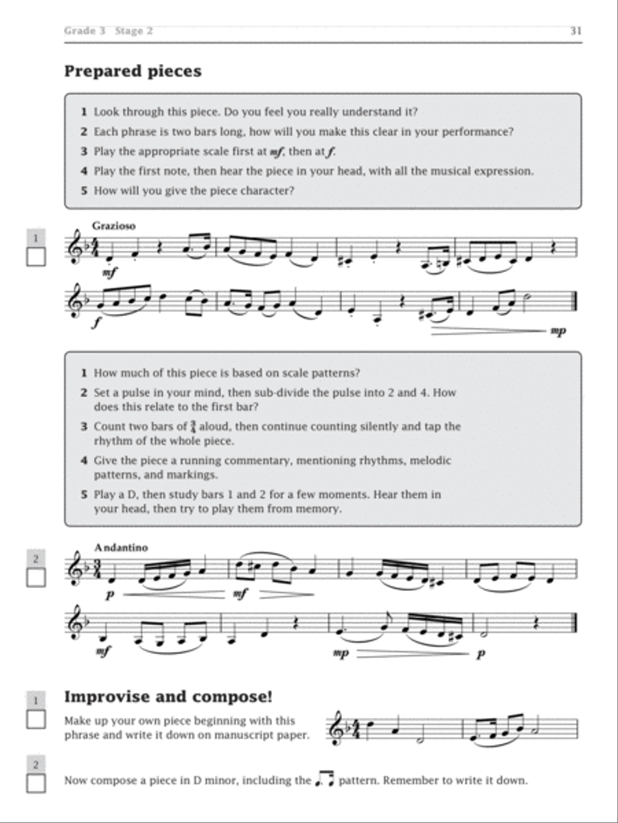 Improve Your Sight-reading! Clarinet, Grade 1-3 Clarinet scores gallery preview page 4