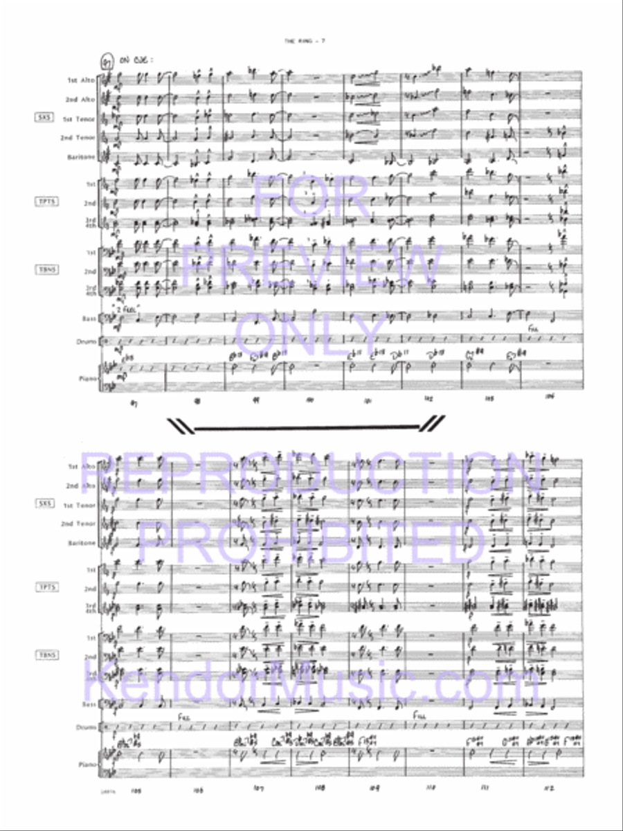 Ring, The Jazz Ensemble scores gallery preview page 8