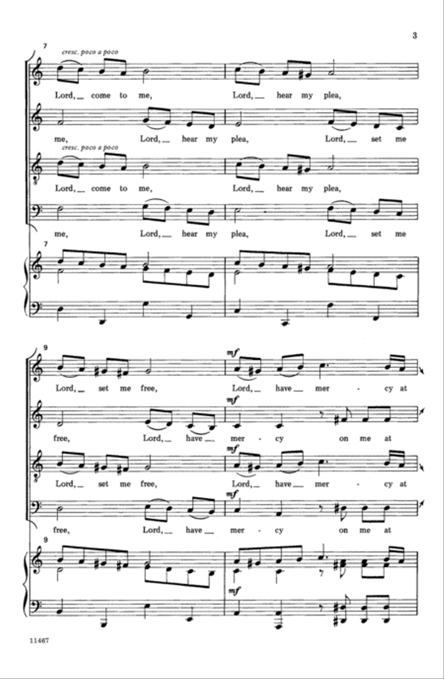 Lenten Prayer 4-Part scores gallery preview page 3