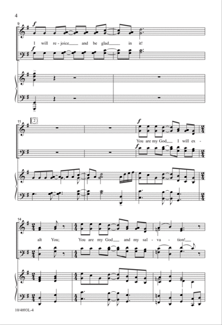 Psalm of Jubilation! Psalm of Jubilation! 4-Part scores gallery preview page 4
