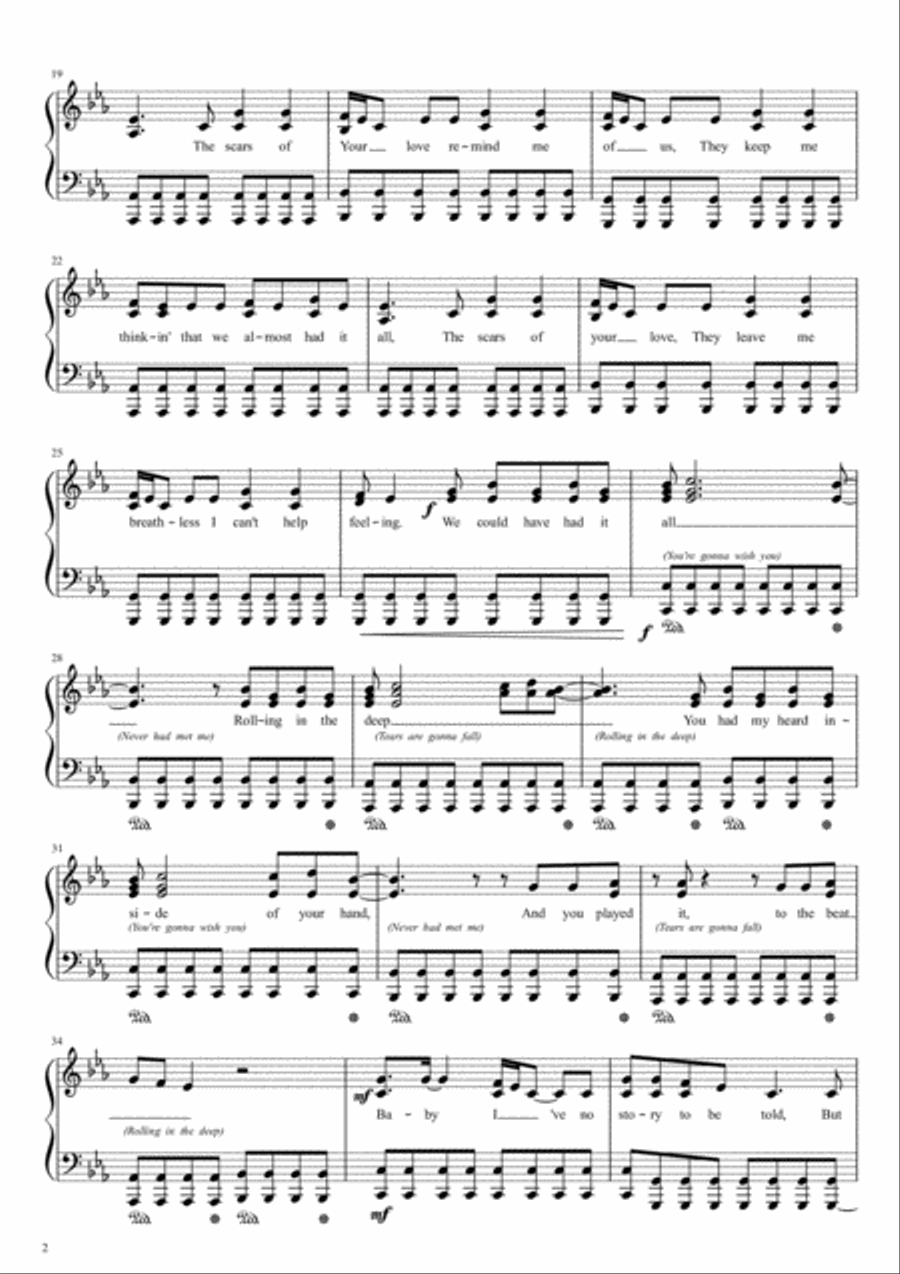 Rolling In The Deep Voice scores gallery preview page 2