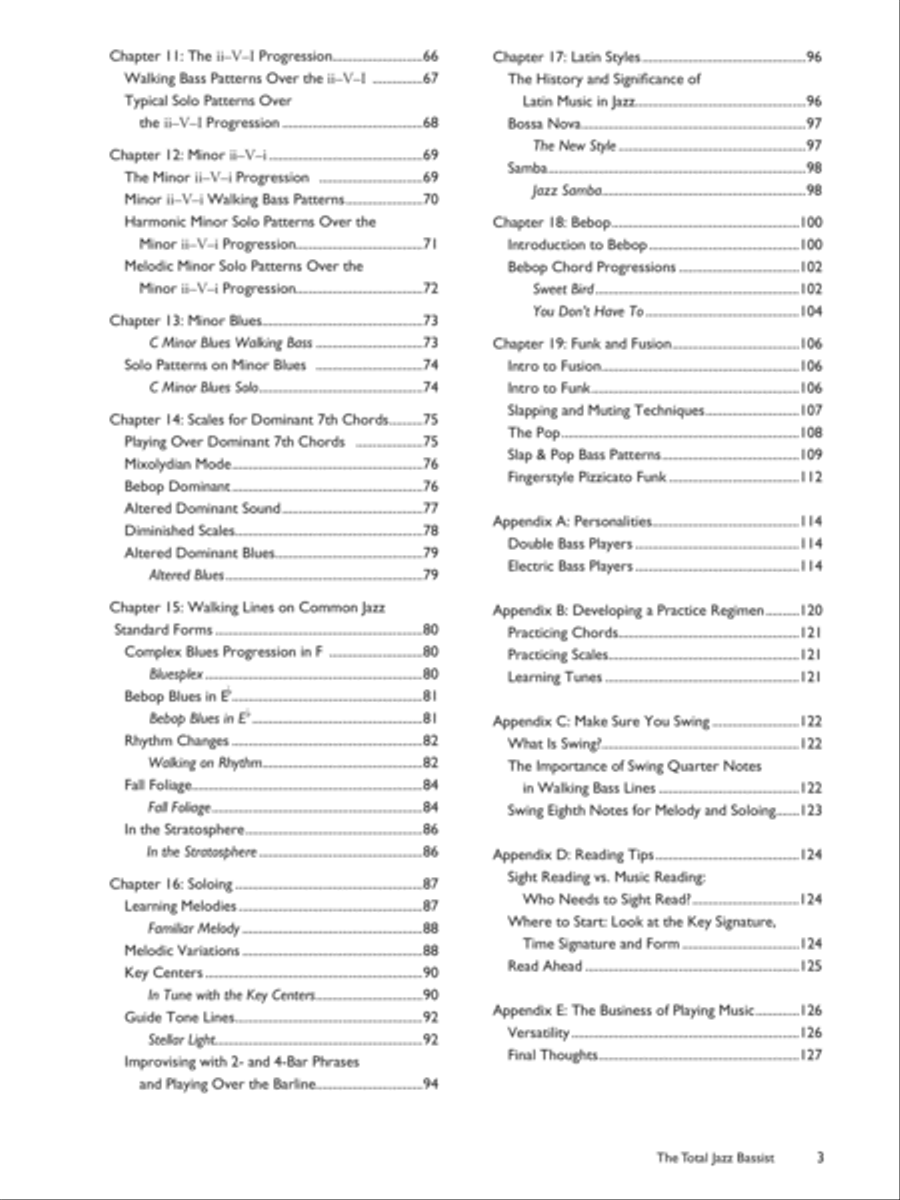 The Total Jazz Bassist The Total Jazz Bassist Bass Guitar scores gallery preview page 3