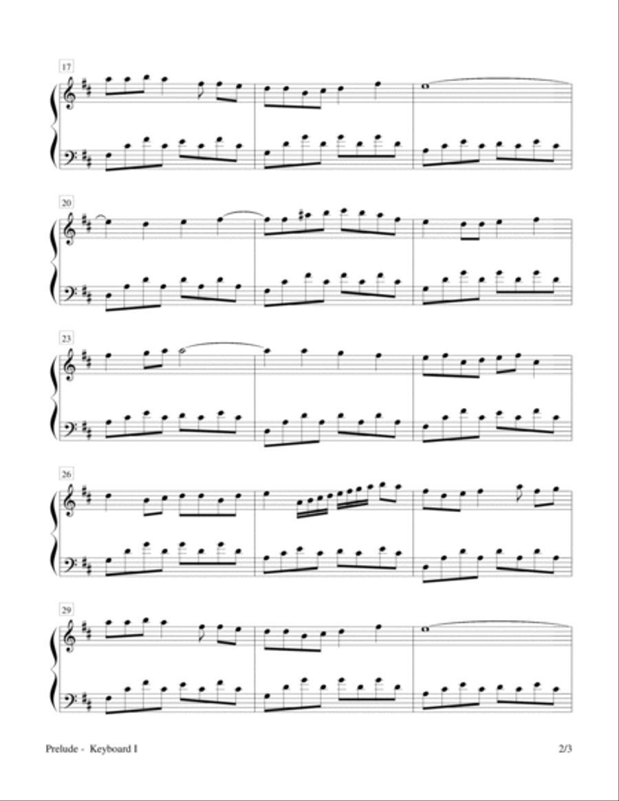 Sounds of Creation - Prelude (Keyboard Duet; 2 Pianos, 4 Hands) Piano Method scores gallery preview page 2