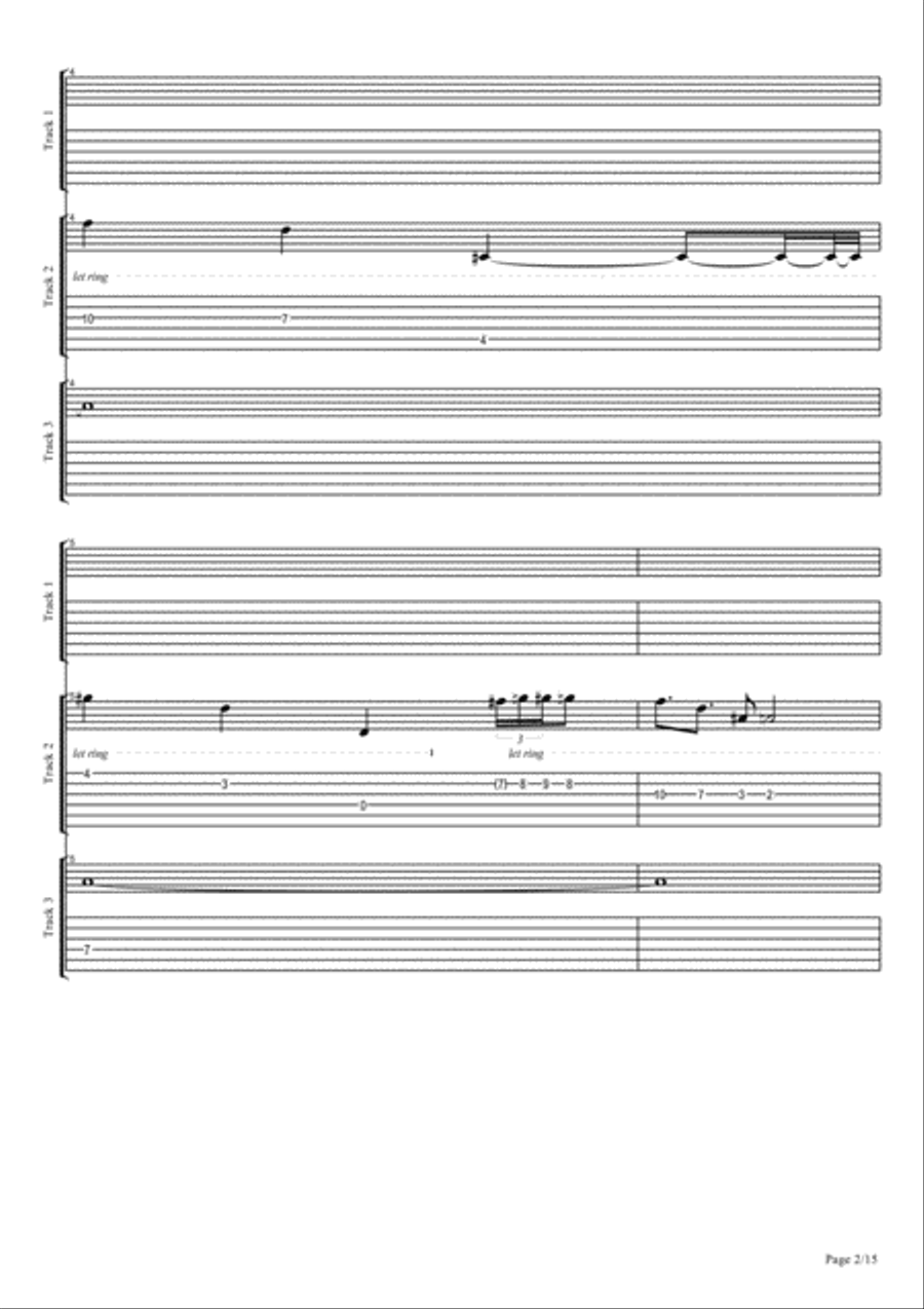 Romance des Coeurs Noirs Piano Solo scores gallery preview page 2