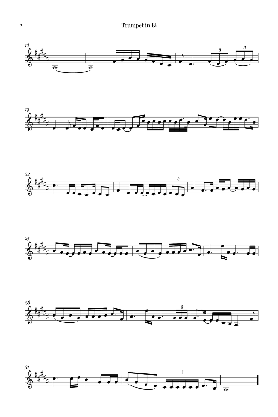 Die With A Smile Die With A Smile Brass Quartet scores gallery preview page 6
