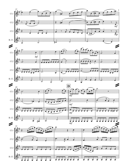 The Snow, Op. 26, No. 1 (for Clarinet Quartet) image number null