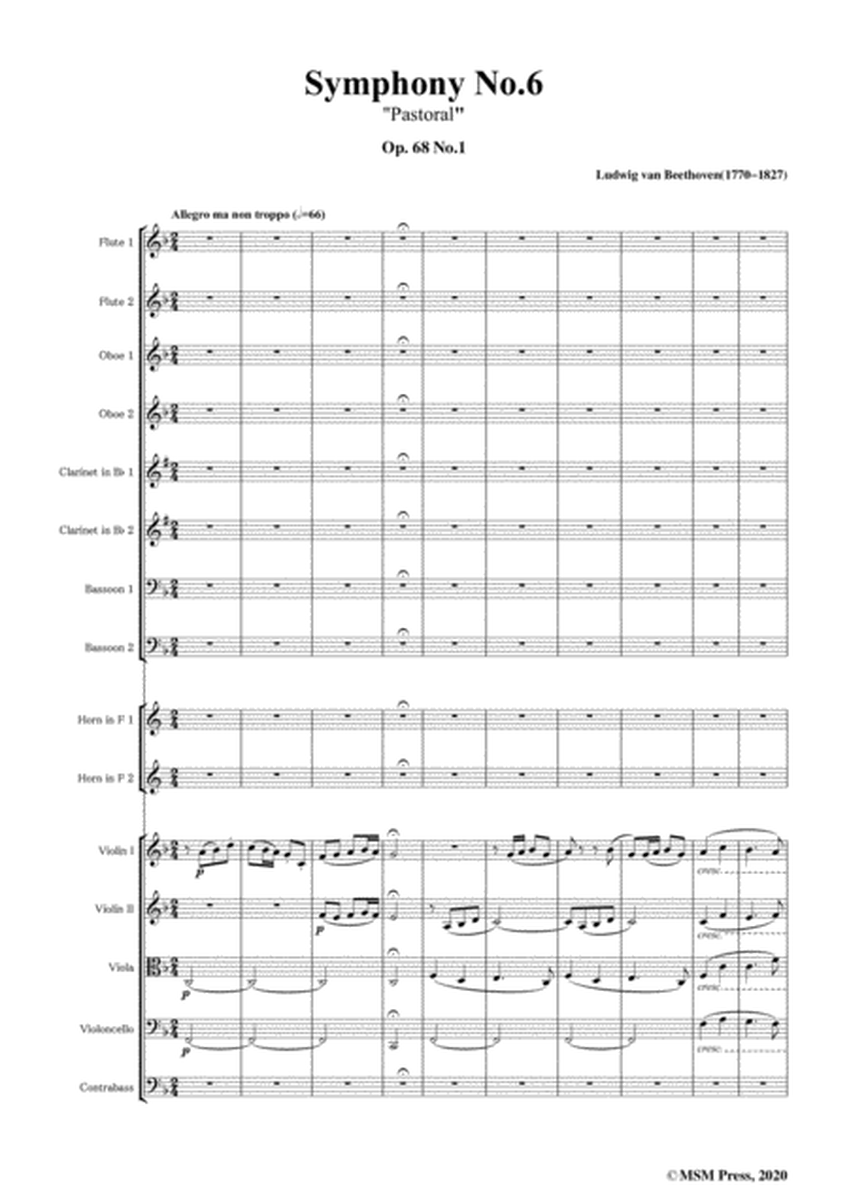 Beethoven-Symphony No.6(Pastoral),Op.68,Movement I,for Orchestra