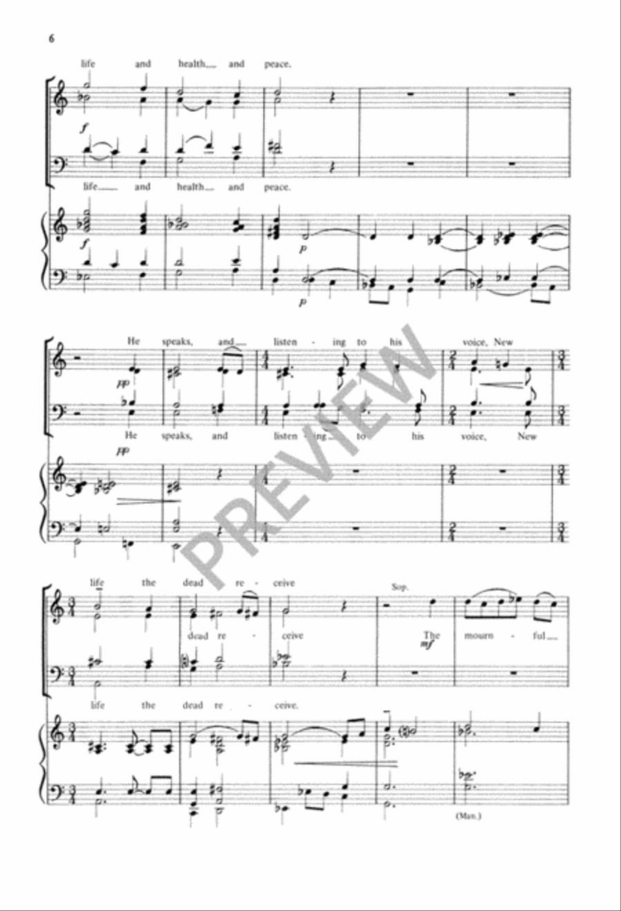O for a Thousand Tongues to SIng 4-Part scores gallery preview page 7