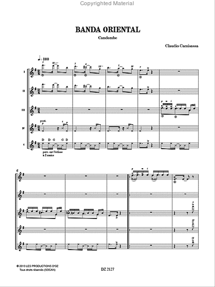 Banda oriental Guitar Ensemble scores gallery preview page 2