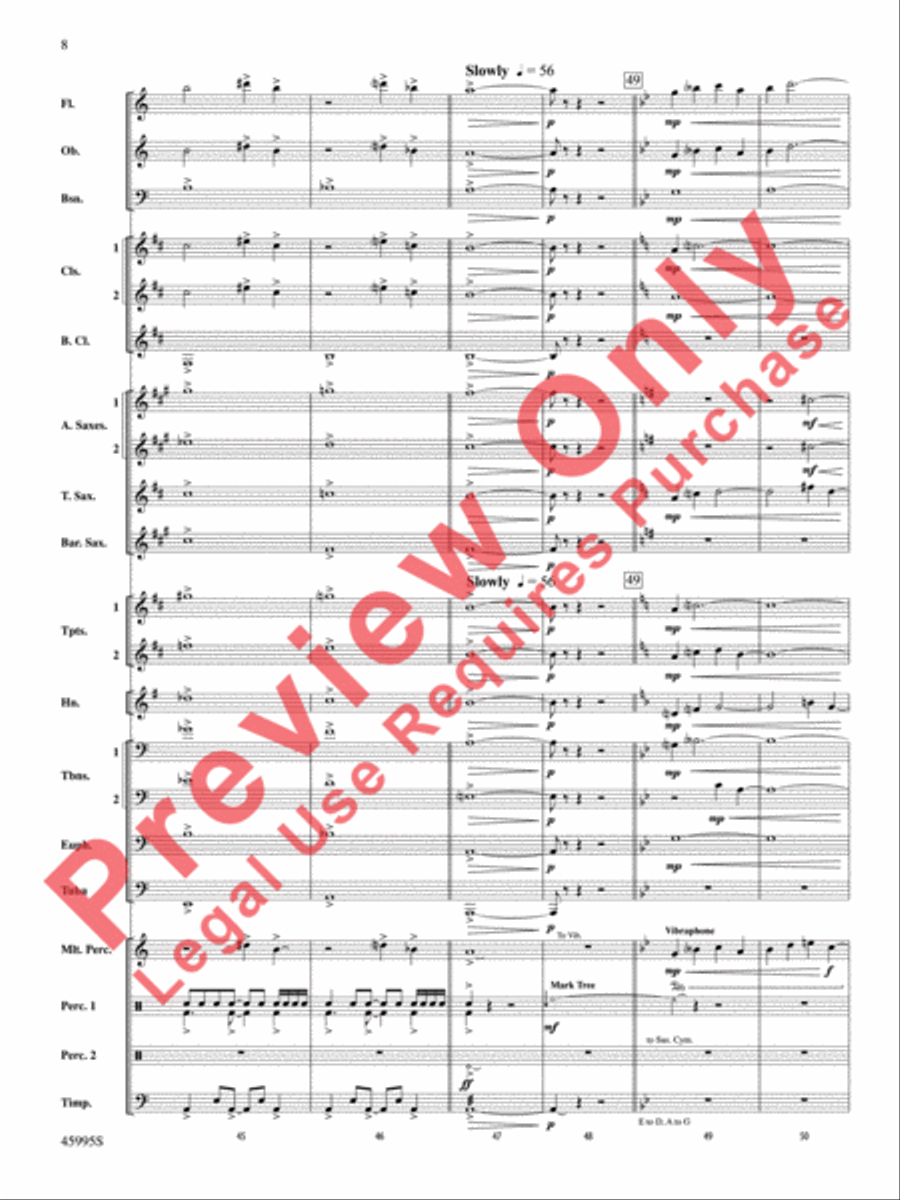 Kaboom! Kaboom! Concert Band scores gallery preview page 9