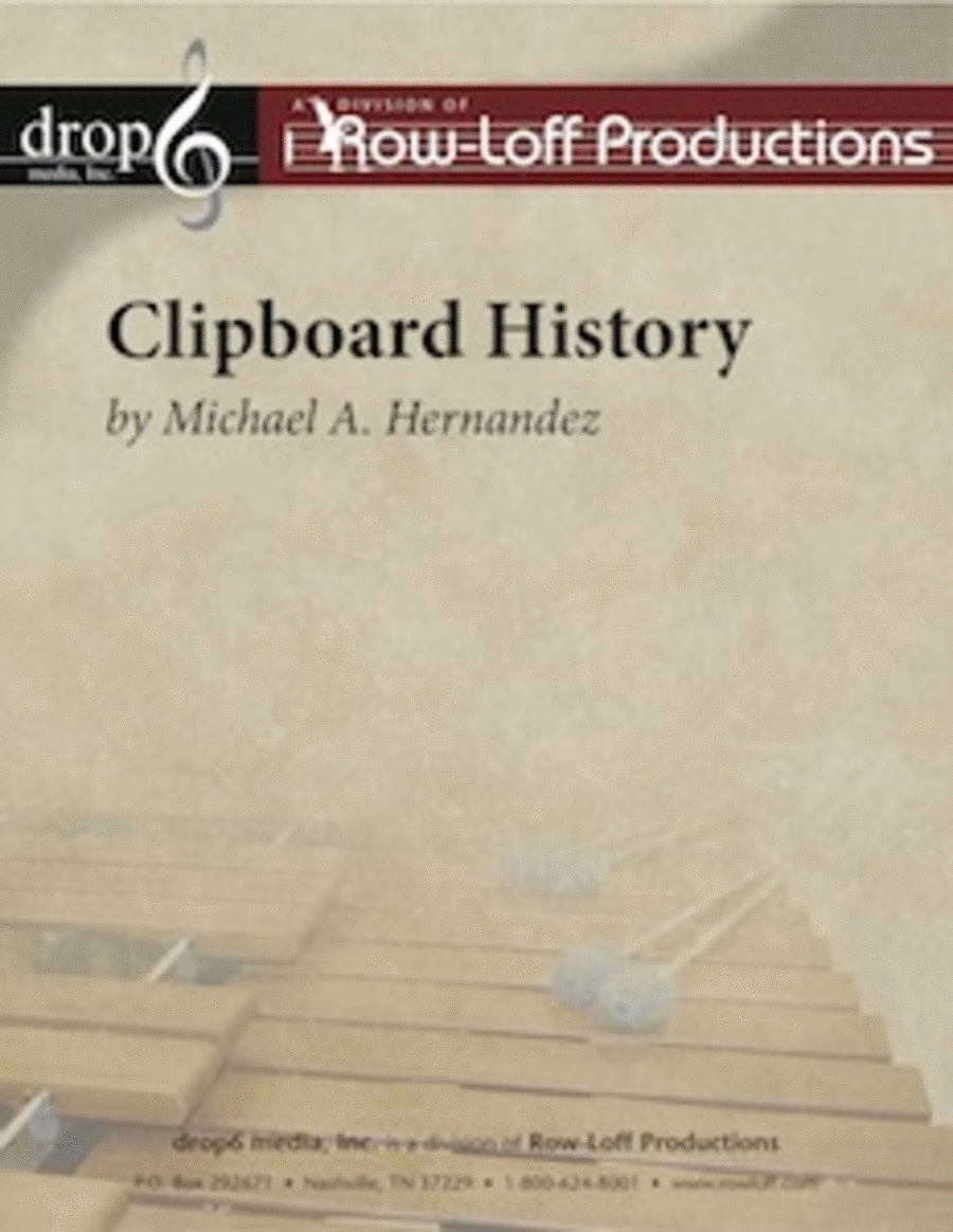 Clipboard History Set of Parts scores gallery preview page 1