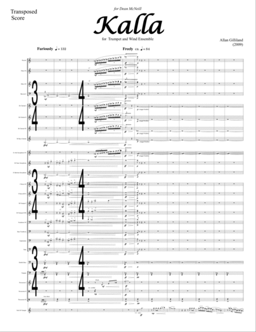Kalla Concert Band scores gallery preview page 5