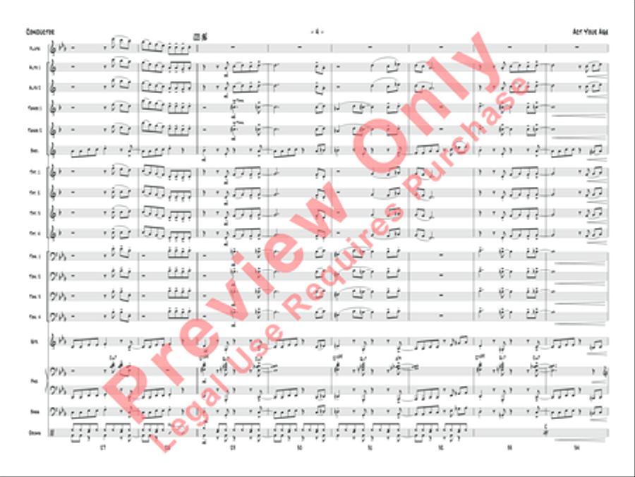 Act Your Age Act Your Age Jazz Ensemble scores gallery preview page 23
