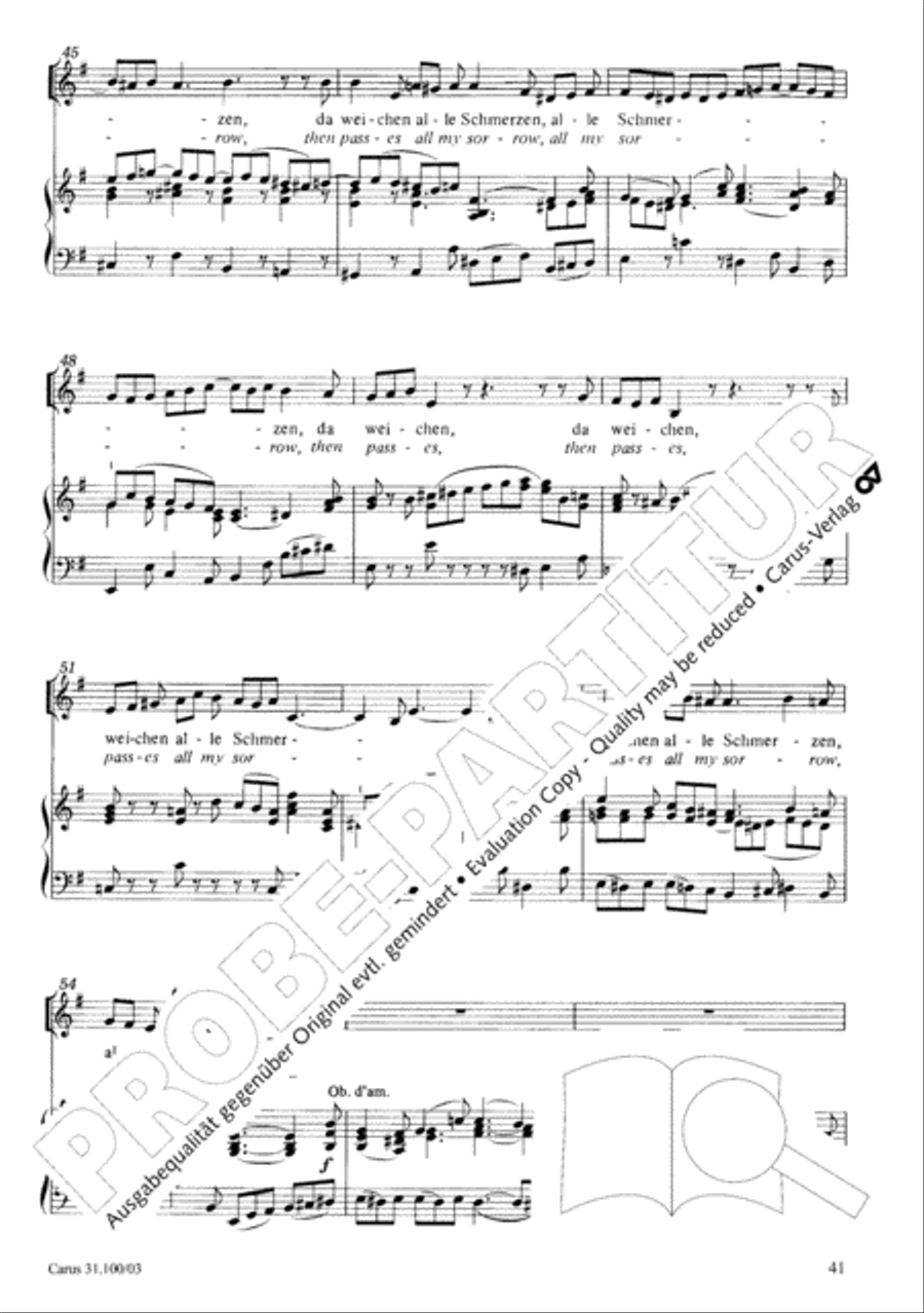 Whatever God ordains is right (Was Gott tut, das ist wohlgetan) 4-Part scores gallery preview page 42