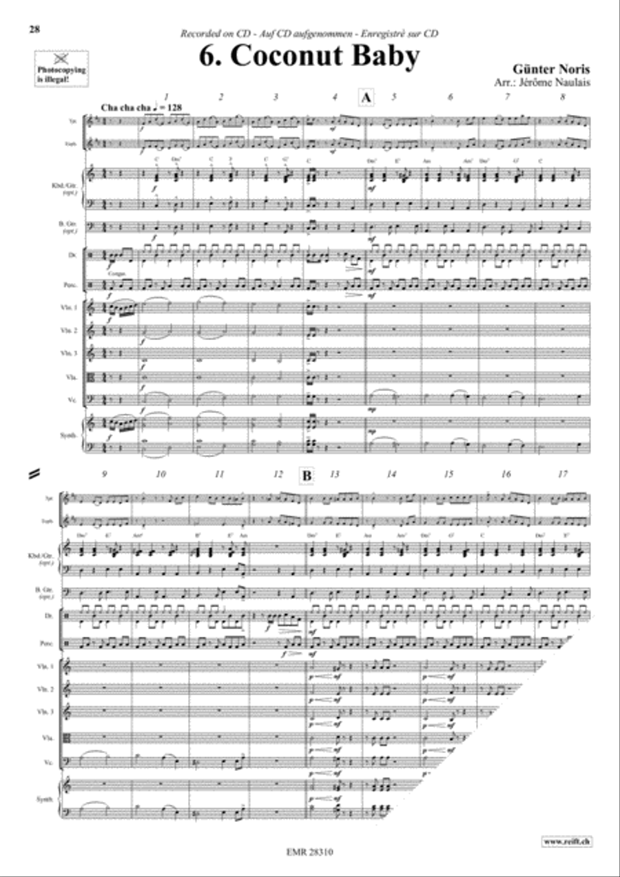 Let's Dance Volume 1 Brass Ensemble scores gallery preview page 8