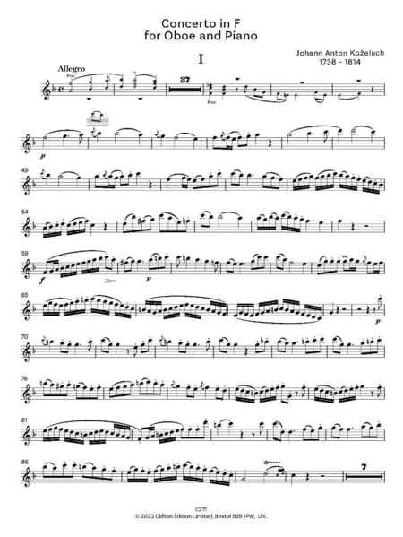 Concerto in F. Oboe & Piano