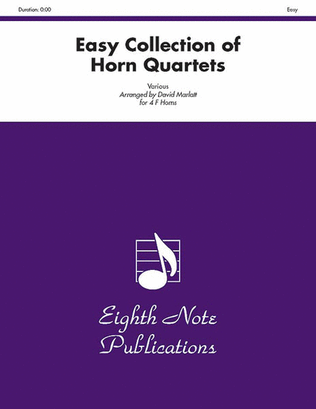 Book cover for Easy Collection of Horn Quartets
